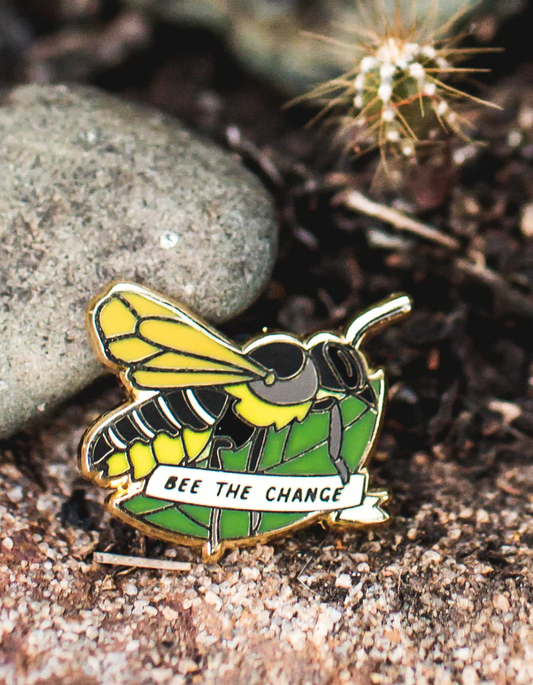 Leaf Cutter Bee Enamel Pin Regular price