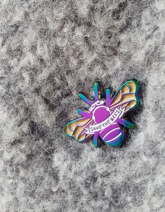 Metallic Carpenter Bee Enamel Pin