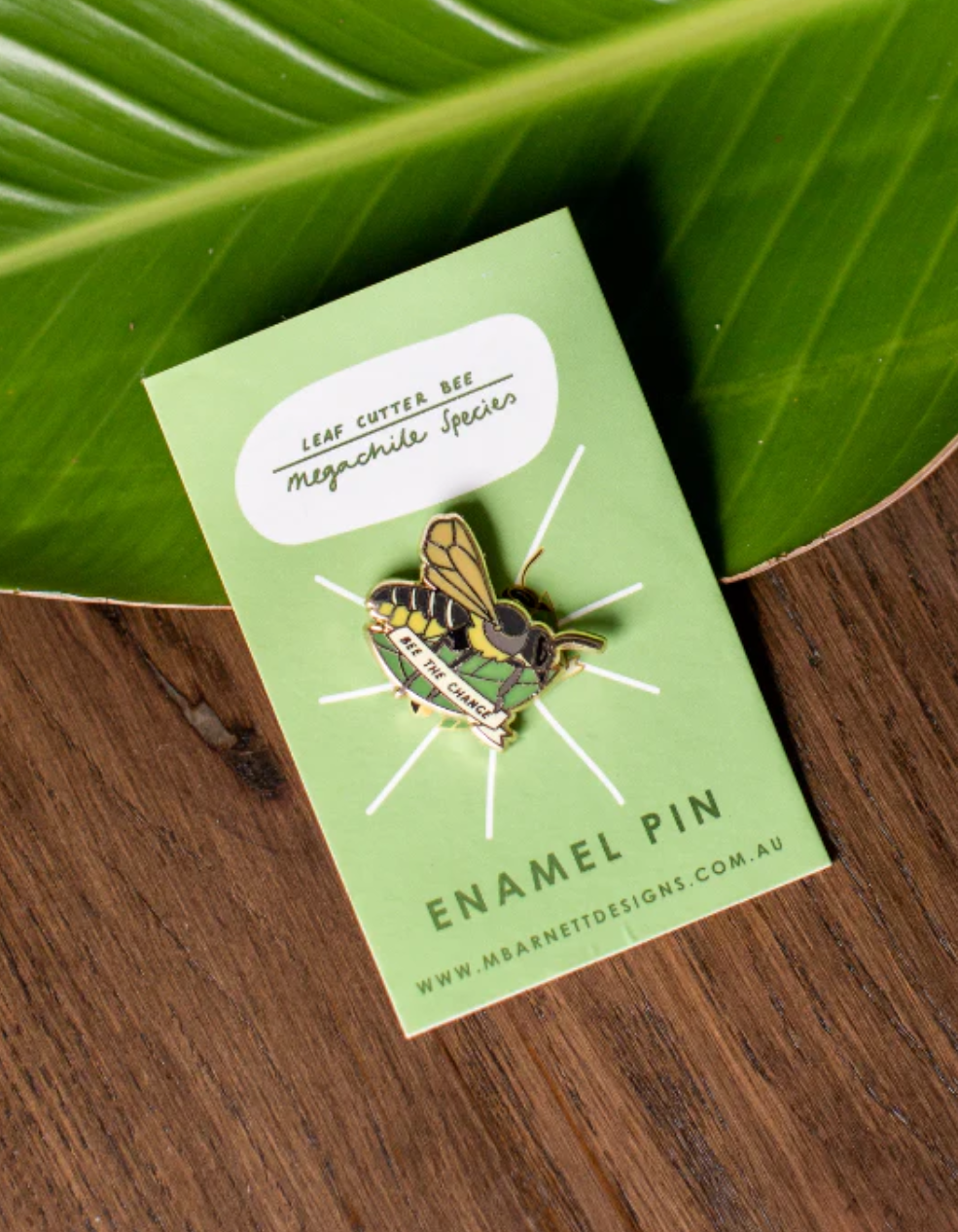 Leaf Cutter Bee Enamel Pin Regular price