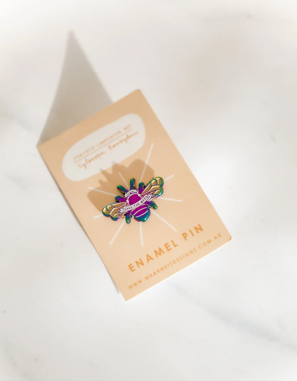 Metallic Carpenter Bee Enamel Pin
