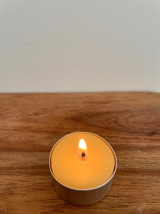 100% Pure Beeswax Tea Light Candle 10 Pack