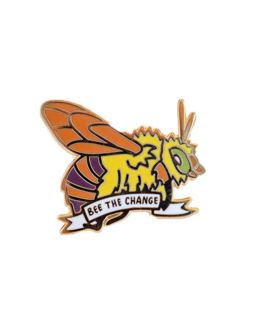 Teddy Bear Bee Enamel Pin