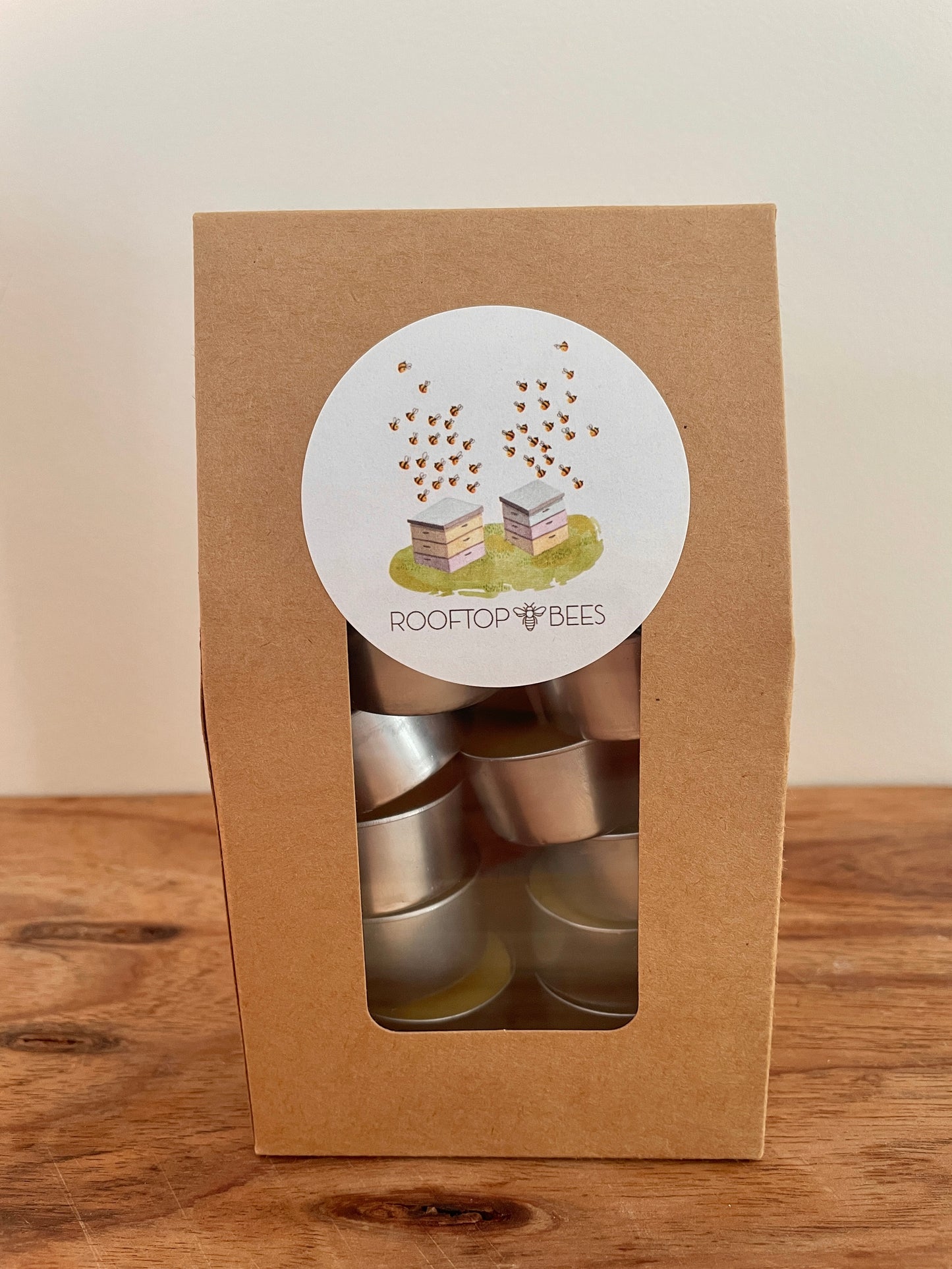 100% Pure Beeswax Tea Light Candle 10 Pack